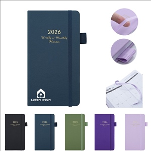 2026 PU Leather Pocket Planner Notebook